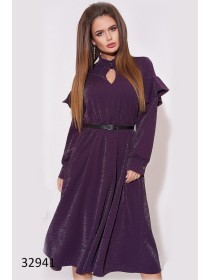 Вечірня сукня по фігурі з рукавами сітка